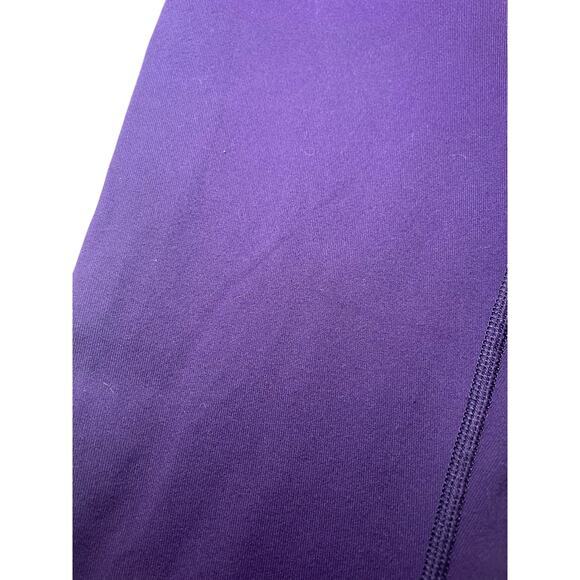 Lululemon Women 4 Wunder Under Crop Leggings Style Color Plum, Solid Purple - Picture 6 of 13